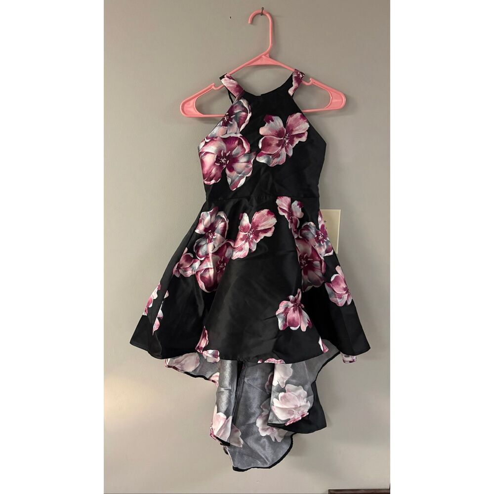 Girls Poppies and Roses Hi-Lo dress size 10 - Picture 5 of 7